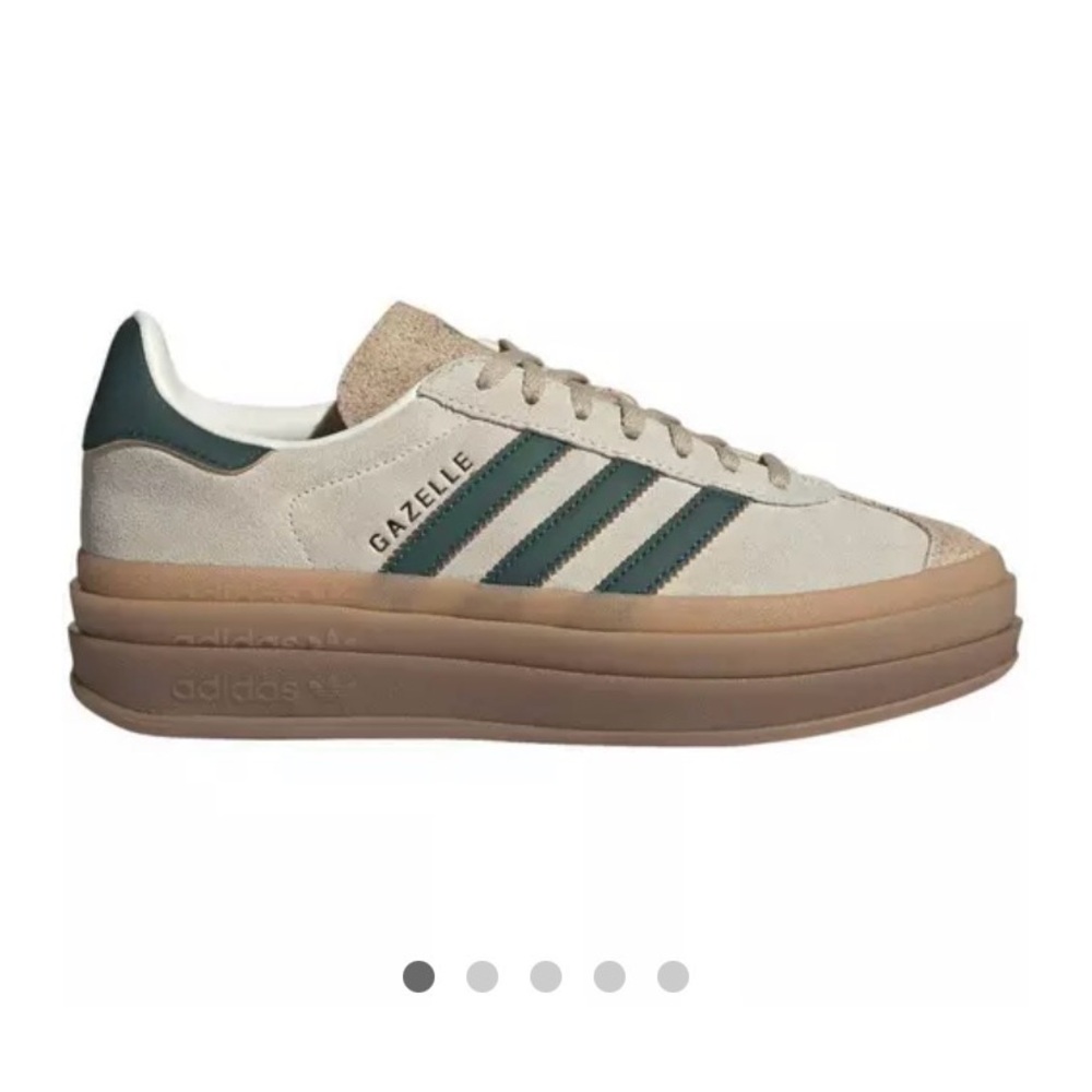 Adidas Gazelle Sneakers - Cream and Green